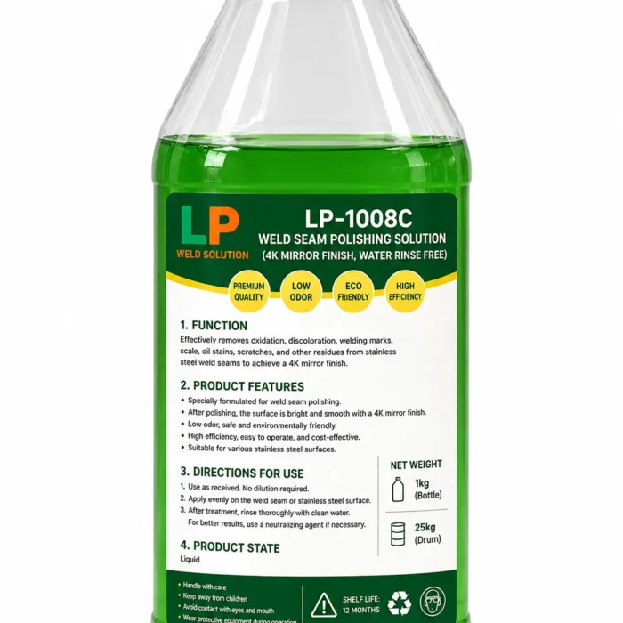 Eco-friendly weld bead polishing solution for stainless steel 4K mirror finish